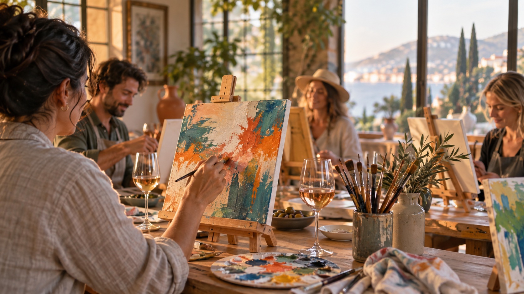 Wine & Canvas Workshop